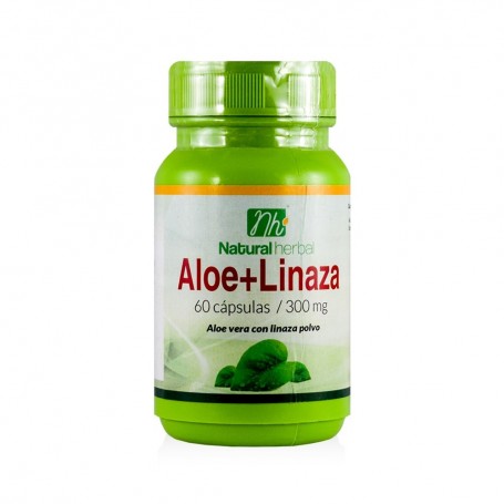 Aloe vera + Linaza 60 capsulas 300mg