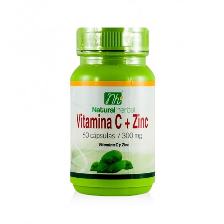 Vitamina C + Zinc 60 capsulas 300mg